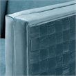 Baxton Studio Seraphin Light Blue Velvet Armchair