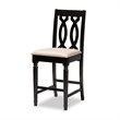 Baxton Studio Darcie Sand Upholstered Espresso Wood 5-piece Pub Set