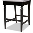 Baxton Studio Arden Grey Upholstered Espresso Wood 5-piece Pub Set