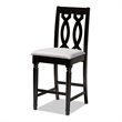 Baxton Studio Darcie Grey Upholstered Espresso Wood 5-piece Pub Set
