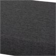 Baxton Studio Rika Dark Grey Upholstered Walnut Brown Boomerang Bench
