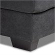 Baxton Studio Langley Dark Grey Sectional Sofa with Left Facing Chaise