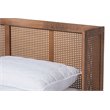 Baxton Studio Rina Full Size Brown Wood Platform Bed with Headboard