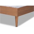 Baxton Studio Rina Full Size Brown Wood Platform Bed with Headboard