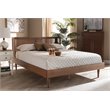 Baxton Studio Rina Full Size Brown Wood Platform Bed with Headboard