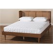 Baxton Studio Rina Full Size Brown Wood Platform Bed with Headboard
