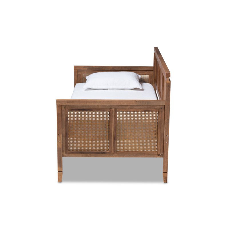 Baxton Studio Toveli Ash Brown Finished Wood Daybed