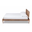Baxton Studio Romy Full Size Ash Brown Finished Wood Platform Bed