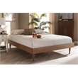 Baxton Studio Rina Full Size Ash Brown Finished Wood Bed Frame