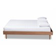 Baxton Studio Rina Queen Size Ash Brown Finished Wood Bed Frame