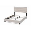 Baxton Studio Ansa Full Size Beige Fabric Upholstered Bed