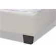 Baxton Studio Ansa Full Size Beige Fabric Upholstered Bed