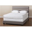 Baxton Studio Ansa Full Size Gray Fabric Upholstered Bed