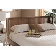 Baxton Studio Rina Queen Size Ash Brown Finished Wood Headboard