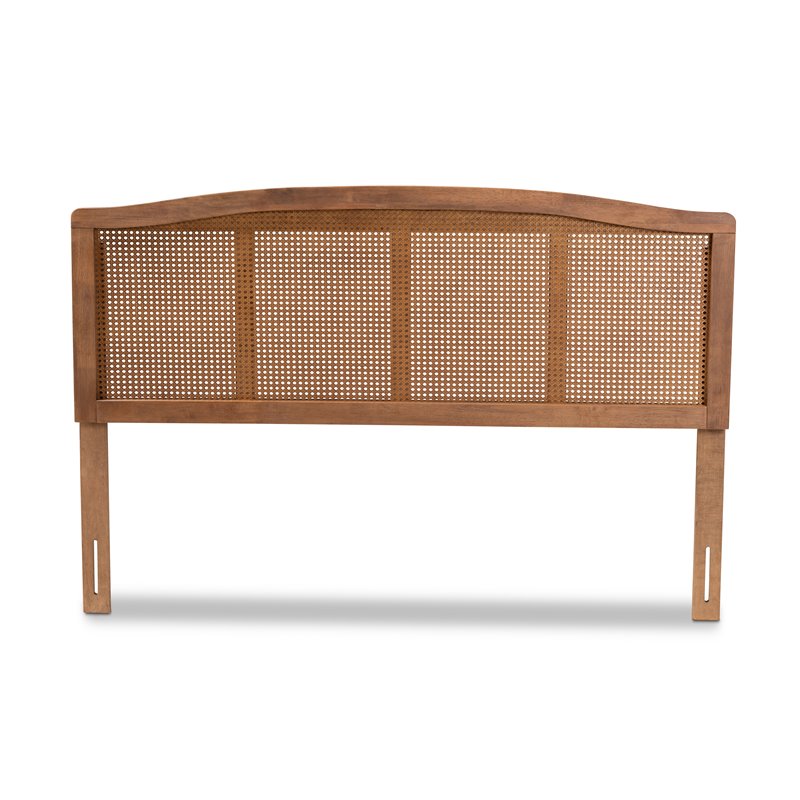 Baxton Studio Marieke Full Size Ash Brown Finished Wood Headboard