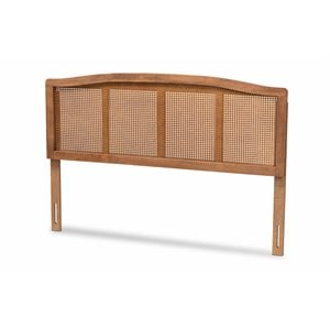 Baxton Studio Marieke Full Size Ash Brown Finished Wood Headboard