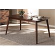 Baxton Studio Edna Brown Finished Wood Dining Table