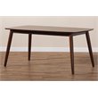 Baxton Studio Edna Brown Finished Wood Dining Table