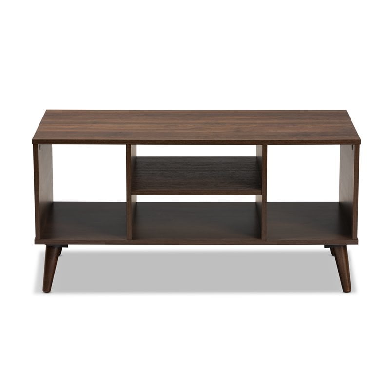 Baxton Studio Linas Brown Finished Coffee Table