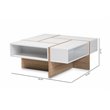 Baxton Studio Rasa Two-Tone White and Oak Finished Wood Coffee Table