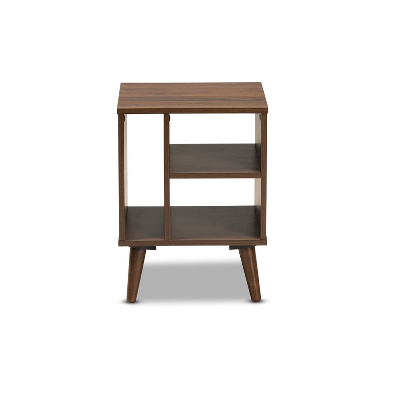 Baxton Studio Sami Brown Finished Wood End Table
