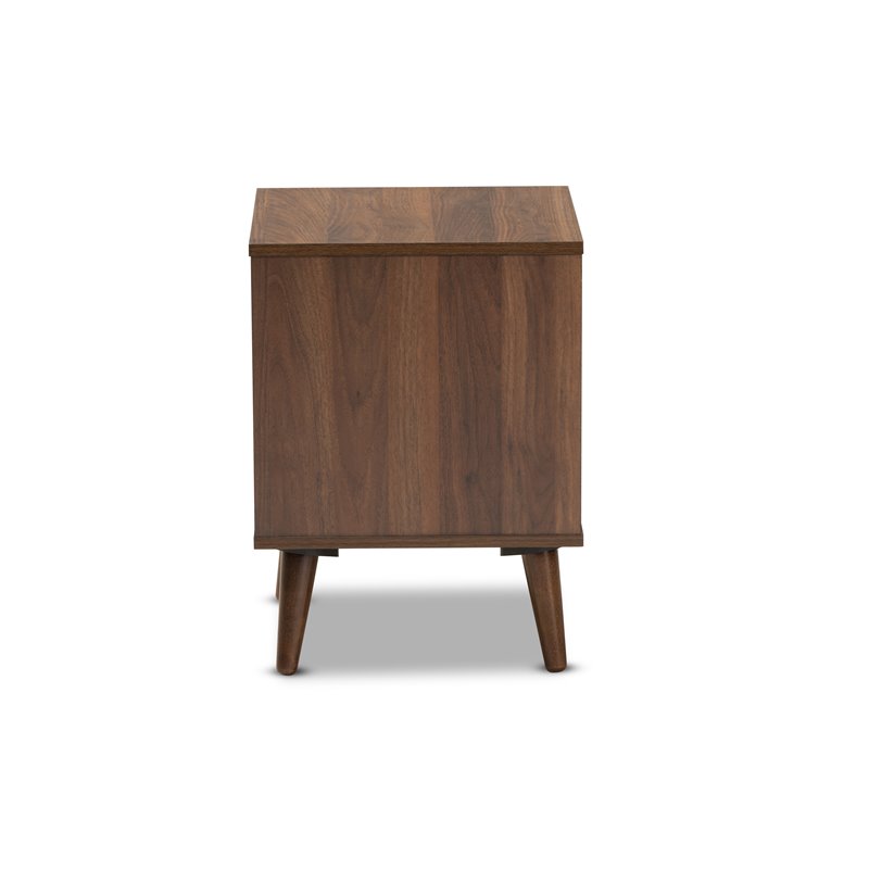 Baxton Studio Sami Brown Finished Wood End Table