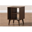 Baxton Studio Sami Brown Finished Wood End Table