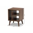 Baxton Studio Sami Brown Finished Wood End Table