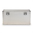 Baxton Studio Serge Silver Metal Storage Trunk