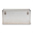 Baxton Studio Serge Silver Metal Storage Trunk