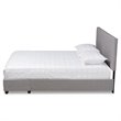 Baxton Studio Netti Fabric Tufted Platform Storage Queen Bed in Light Gray