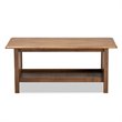 Baxton Studio Rylie Walnut Finished Rectangular Wood Coffee Table