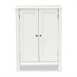 Baxton Studio Thelma White Finished 2-door Wood Multipurpose Storage Cabinet