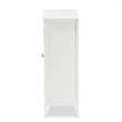 Baxton Studio Thelma White Finished 2-door Wood Multipurpose Storage Cabinet