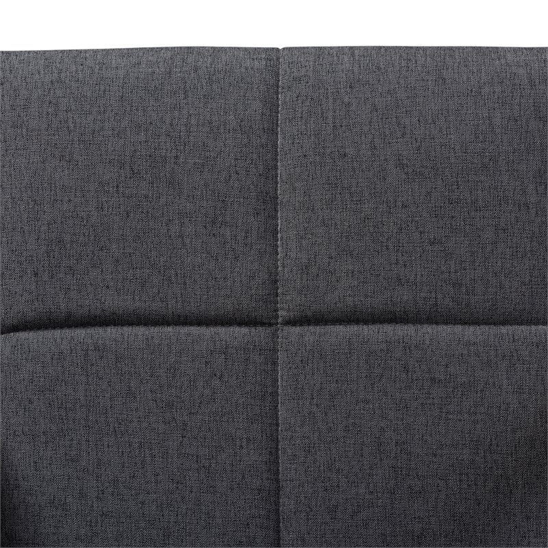 Baxton Studio Theresa Dark Gray Upholstered Wood Accent Chair (Set of 2)