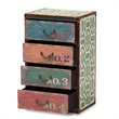 Baxton Studio Amandine Multicolor Finished Wood 4-Drawer Accent Storage Chest