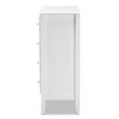 Baxton Studio Naomi White Finished Wood 4-Drawer Bedroom Chest
