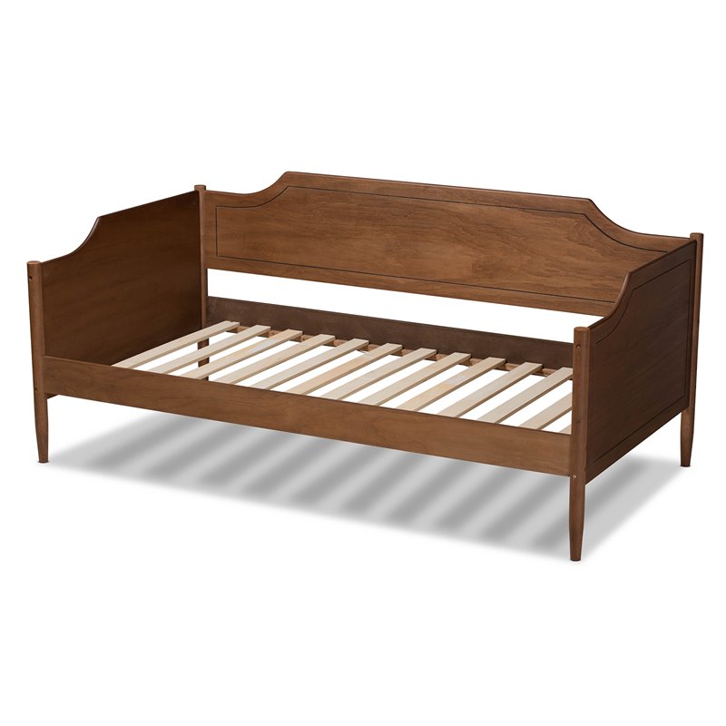 Baxton Studio Alya Walnut Brown Finished Wood Twin Size Daybed