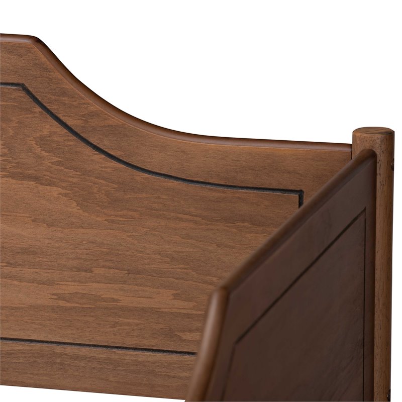 Baxton Studio Alya Walnut Brown Finished Wood Twin Size Daybed