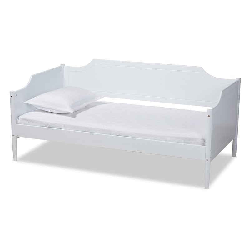 Baxton Studio Alya White Finished Wood Twin Size Daybed