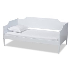 Baxton Studio Alya White Finished Wood Twin Size Daybed
