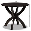 Baxton Studio Tilde Dark Brown Finished 35-Inch-Wide Round Wood Dining Table
