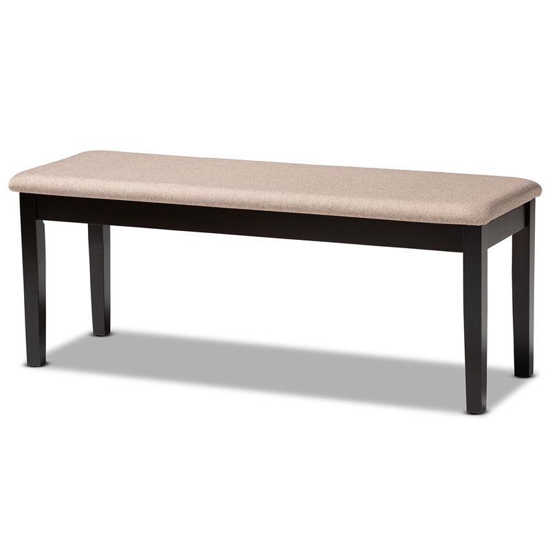 Baxton StudioSand Upholstered and Brown Finished Wood 6-Piece Dining Set