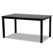 Baxton Studio Renaud Grey and Dark Brown Finished Wood 7-Piece Dining Set