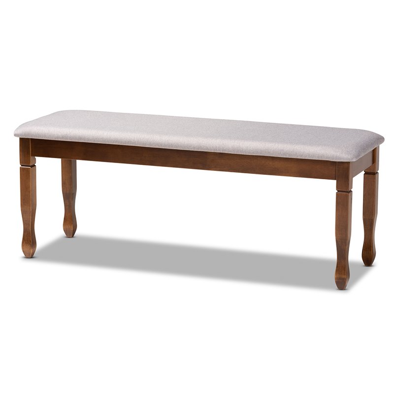 Baxton Studio Lanier Grey and Walnut Brown Finished Wood 6-Piece Dining Set