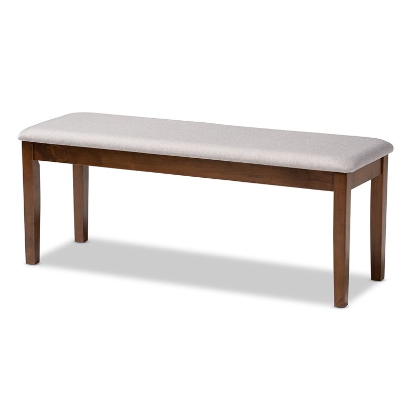 Baxton Studio Minette Grey and Walnut Brown Finished Wood 6-Piece Dining Set