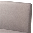 Baxton Studio Fabric Upholstered and Brown Finished Wood 2-Piece Sofa Bench
