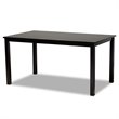 Baxton Studio Grey Fabric Upholstered and Brown Finished Wood 7-Piece Dining Set