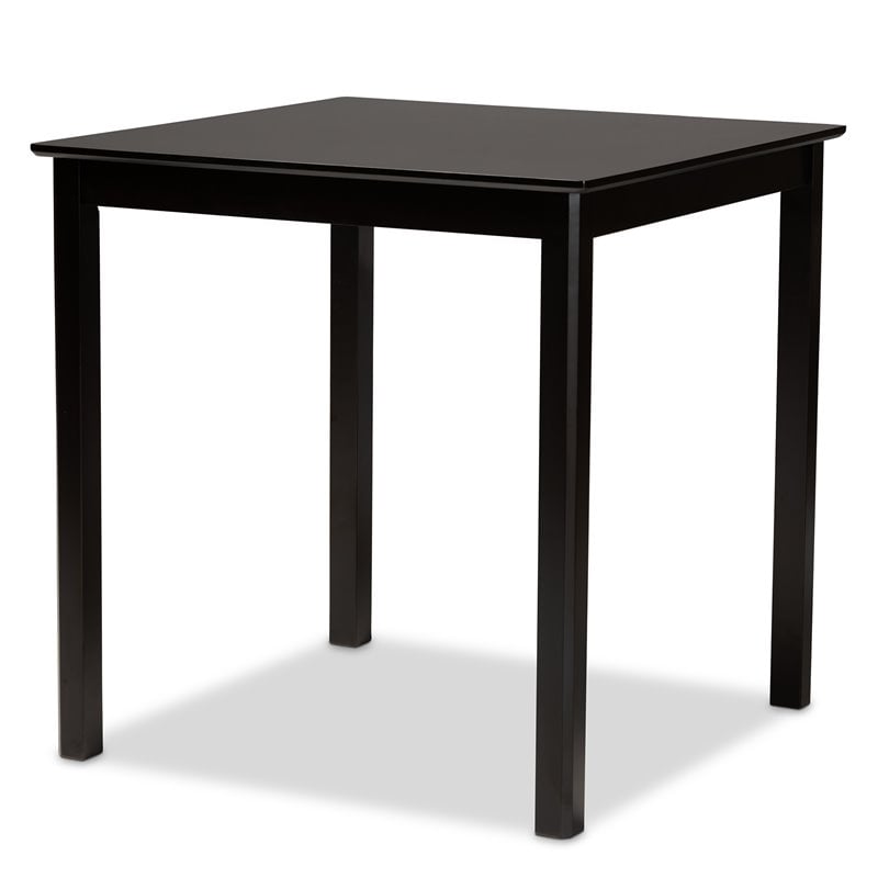 Baxton Studio Nicolette Transitional Dark Brown Finished Wood 5-Piece Pub Set