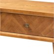 Baxton Studio Brown Finished Wood 2-Drawer Console Table